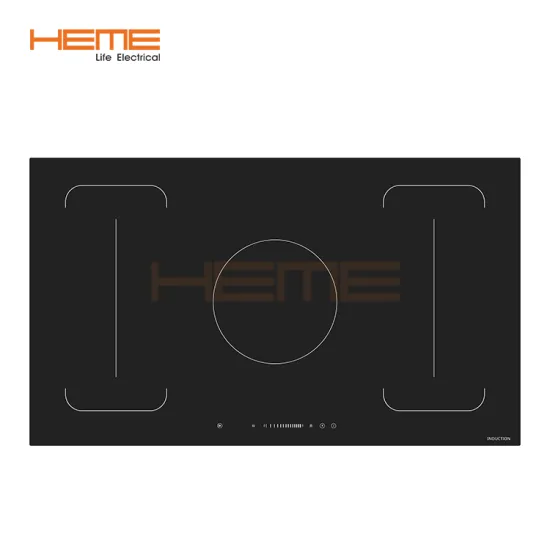 8KW Induction Cooktop with Glass Panel and 5 Burners