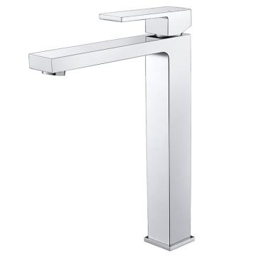 Chrome Brass Single Hole Single Handle Bathroom Faucet