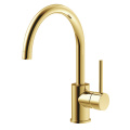Single Handle One Hole Copper Kitchen Sink Faucet