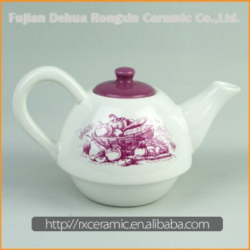 Made in China Hot Sale Cheap and Fine Quality white porcelain teapot for restaurant