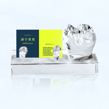 Glass Crystal Business Card Holder for Dental Decorations and Promotional Gifts