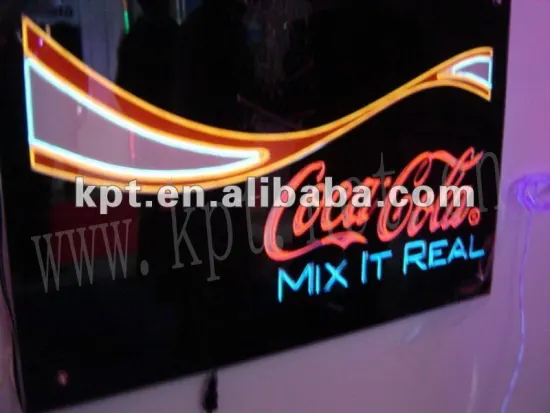 indoor and outdoor neon el wire advertisement posters,diy lighting neon advertisement toys,flashing advertisement sign