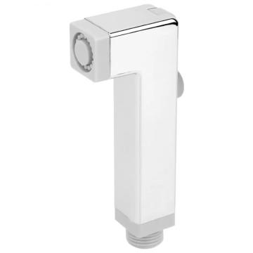 Spruzzatore per bidet doccia autopulente quadrato argento