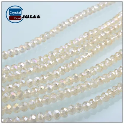 Pujiang supplier crystal beads A Grade Glass Beads Wholesale Rondelle Czech Beads