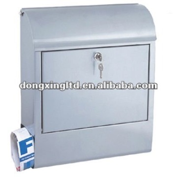 outdoor mailbox with newspaper holder