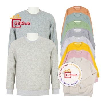 Unisex Thick Sublimation Polyester Fleece Lined Blank Crewneck Sweatshirts - Soft, Colorful and Comfortable