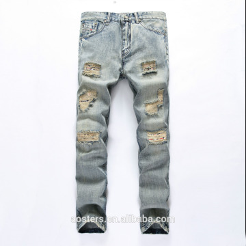 China branded pants design men acid wash denim elite jeans wholesale price