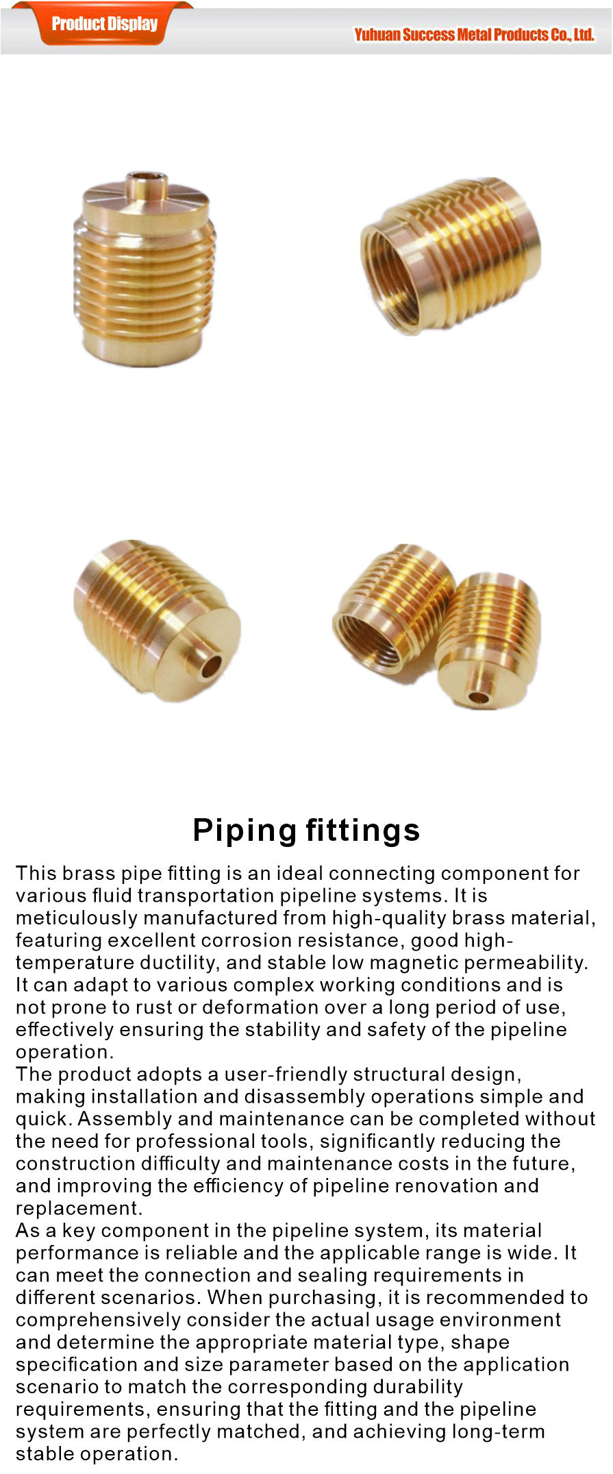 corrosion resistant plumbing fittings