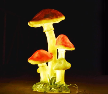 Simulierte leuchtende Pilz-B-Lichter
