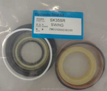Kobelco SK35SR Excavator Parts: Hydraulic Swing Cylinder Seal Kits (Part Number: PW01V00024R100)