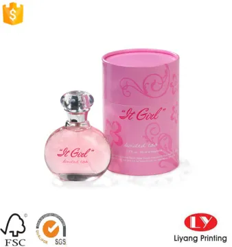 Custom round paper cosmetic tube box packaging