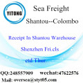 Shantou Port LCL Consolidatie naar Colombo