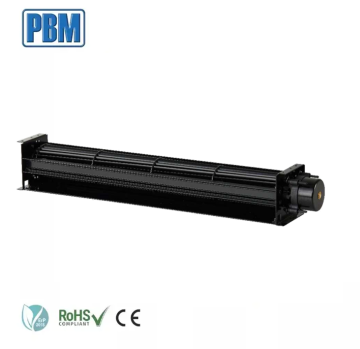 High-Quality Eco 230VAC Ventilation Fan with 100m3h Capacity, 30mm Inlet, and 530mm Cross Flow Air Outlet for Fireplace Applications