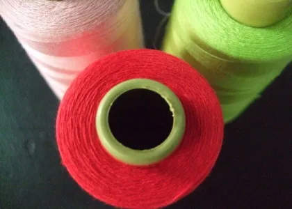 40s Coats Sewing Thread , Green Red Pink Polyester Thread