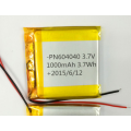 Rechargeable Lithium Batteries 1000mAh (LP4x4T6)