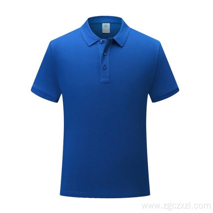 Pure cotton high-end business solid color polo shirt