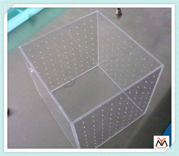 cubic acrylic display box,clear acrylic ballot box