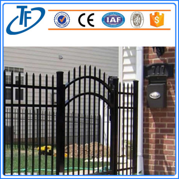 Black square tube for garrison fence