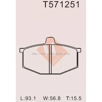 BRAKE PAD for RENAULT TRW: GDB405