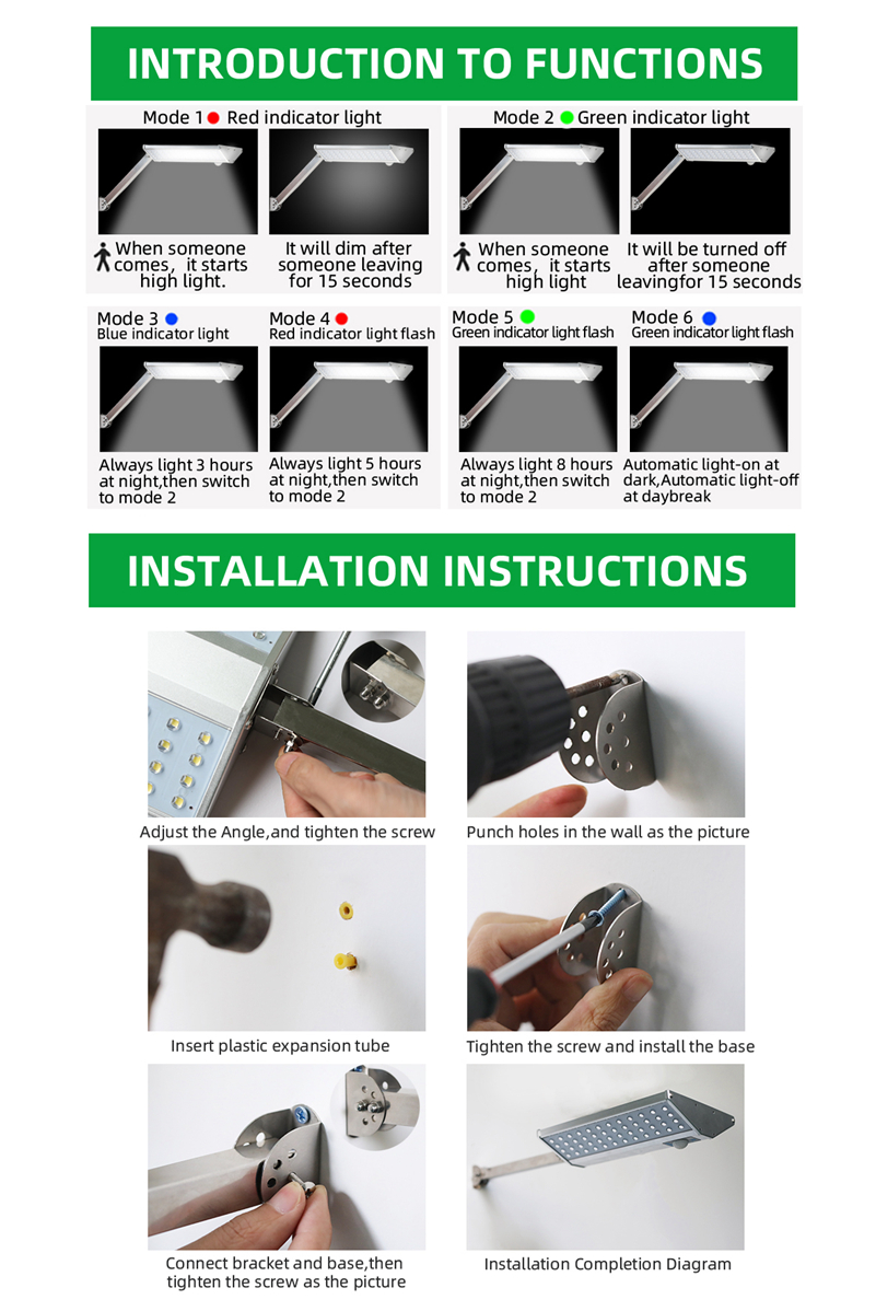 Outdoor Led Floodlight Solar Street Light