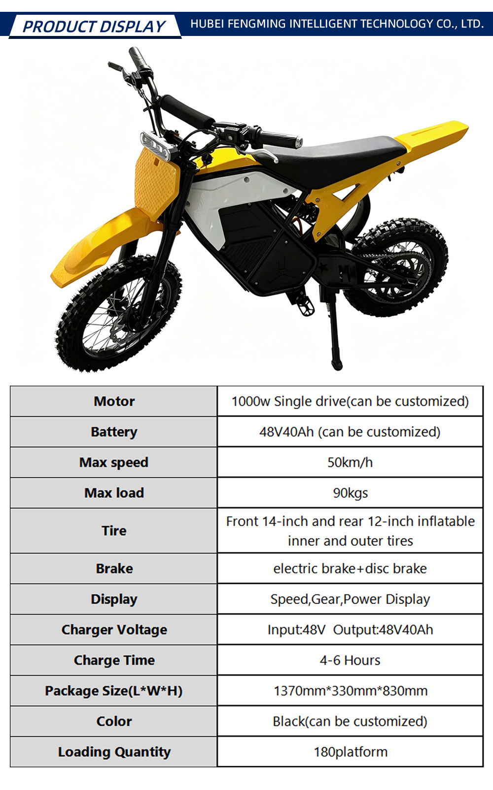 YY011 FM-M-144840X Electric motorcycle-X