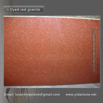 G657 Dyed red granite