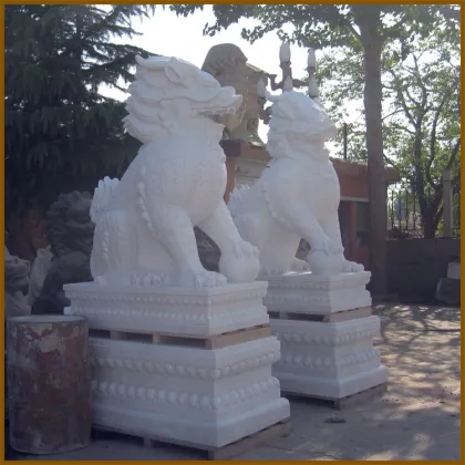 Hebei factory carved white marble stone dragon statue sculpture