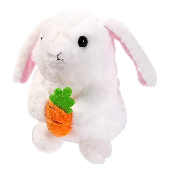 Interactive Easter Battery-Operated Rabbit Plush Toy That Says 'Snivy'
