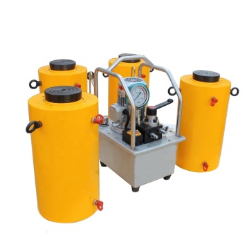 0.75KW Electric Oil Pump 200 Tons 152mm Stroke Double Acting Hydraulic Jack