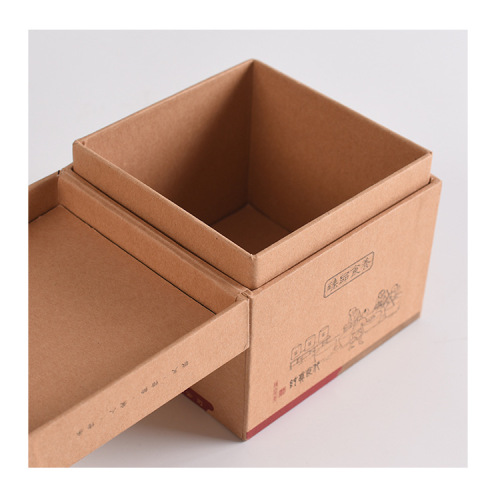 Caixa de vela marrom de papelão personalizada