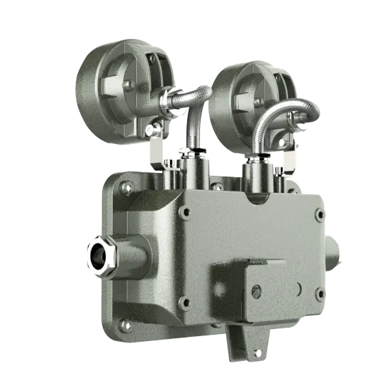 IP66 LED Explosion Proof Twin Head Emergency Light