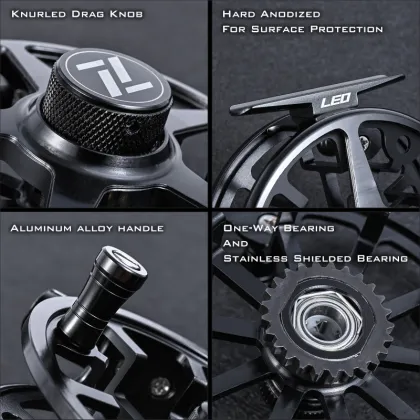 Ultralight Aluminum Fly Reel for Ice Fishing and Fly Fishing