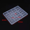 24 cell plastic dumpling blister insert tray.