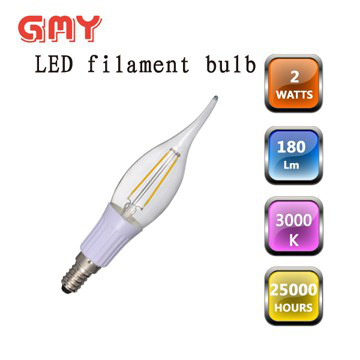 B35L 2W E14 LED filament bulbs