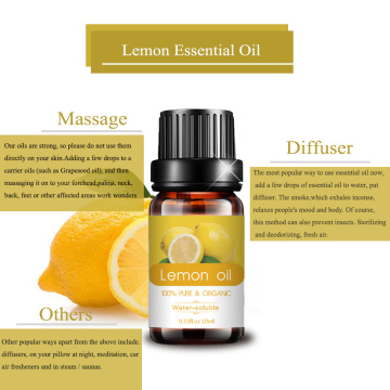 Custom Organic Aroma Diffuser Fragrance Lemon Essential Oil