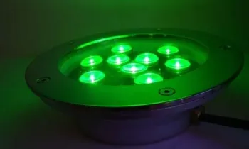 Outdoor Decorate Rgb Underground Led Lights 9w / Ac 130v 120v Led Commercial Light Fixtures