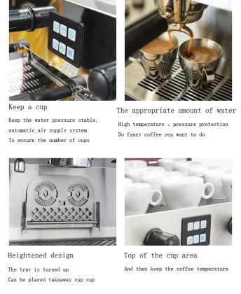 Automatic Dual Head Coffee Machine for Commercial Use - Espresso Maker