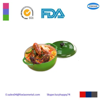 cast iron enamel mini pot/mini cast iron casserole 