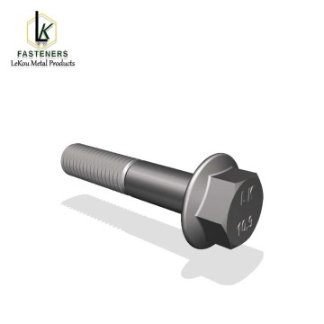 DIN6921 Высокатрывалы ніт з шасціграннай галоўкай з зубчастым фланцам