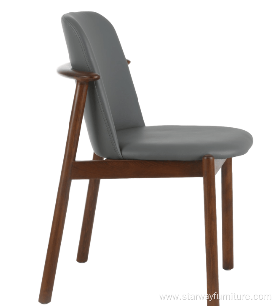 High quality Modern Side Dining chair Wood Frame