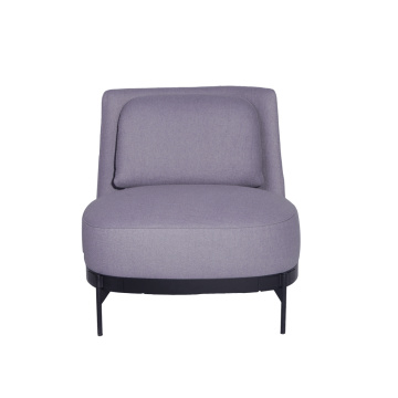 Chaise de bande de tissu gris de style moderne
