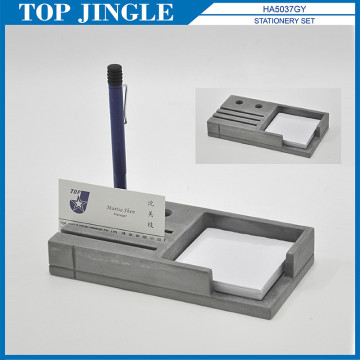 Memo Holder With 2 Hole Pen Holder And Name Card Holder