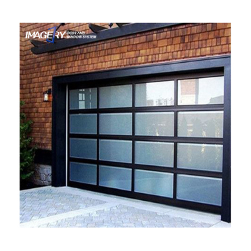 Modern Aluminum Alloy Frosted Glass Automatic Roll-Up Garage Door for House - Best Sales
