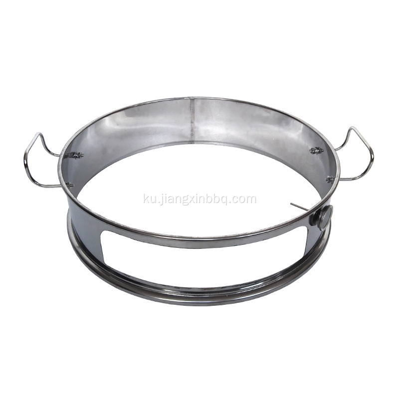 Ring Pizza Stainless Steel Ji bo 22,5-Inch Kettle Grills