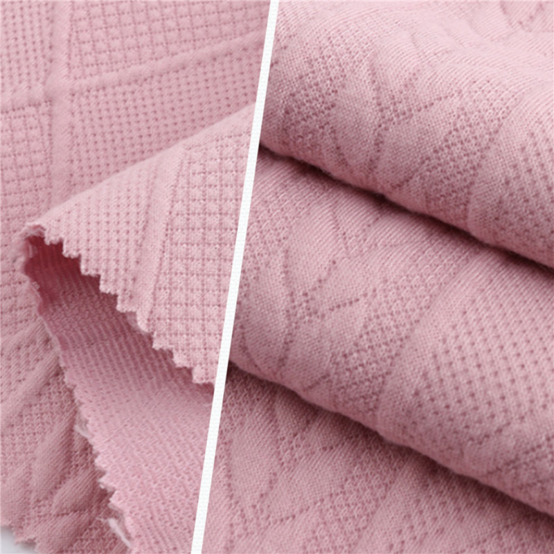 Breathable Air Layer Knitted Jacquard Women Fabrics 4