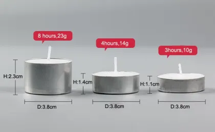 Logo Brand Natural Material Paraffin Wax Tealight Candles