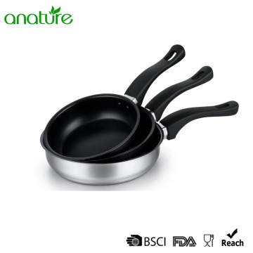 Edged Polished Non-stick Frying Pan