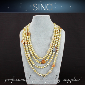 NO.1 wholesale fashion pearl necklace jewelry set 2015 new design