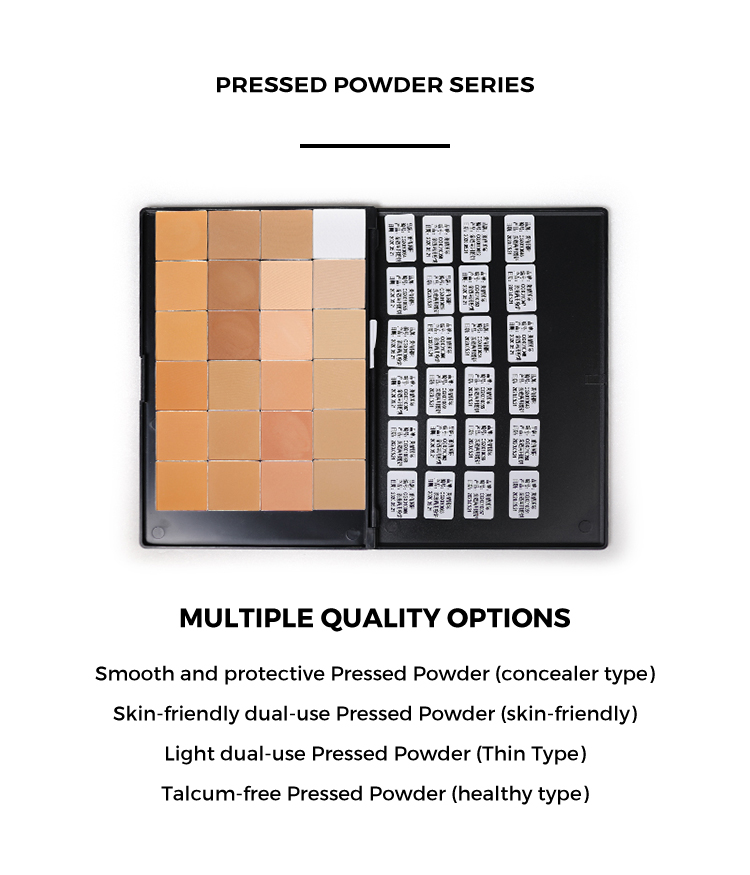 Face Pressed Powder Makeup Private Label Foundation Matte Full Coverage Powder Foundation Oil-Control Lightweight