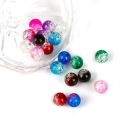 Cuentas de crujido de 10 mm Craykle Glass Round cuentas redondas